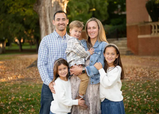 Dr. Andy Pernell and his family in Denver, NC